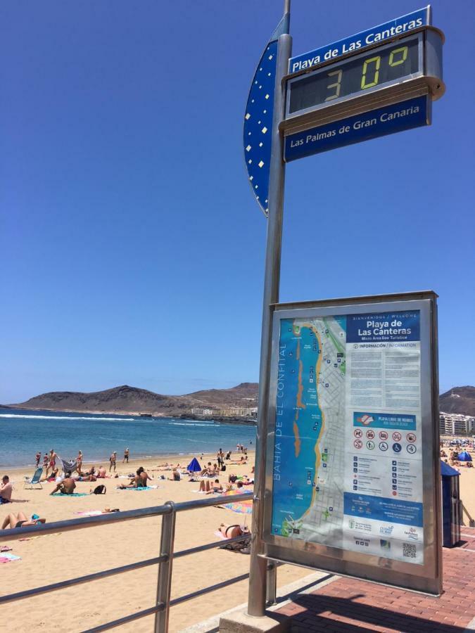 Apartamento Primera Linea Playa De Las Canteras Las Palmas Buitenkant foto